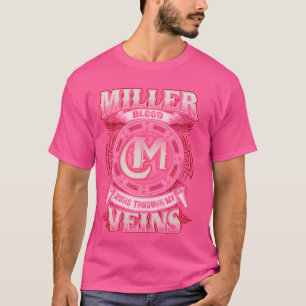 Camiseta O Nome Da Família Miller Corre Através Das Minhas
