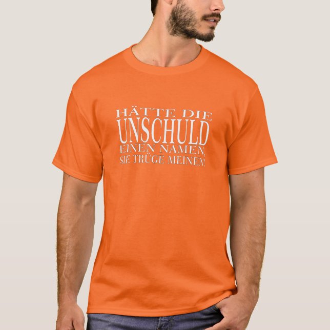 Camiseta O Nome da Inocência (Frente)