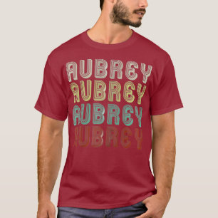 Camiseta O Nome É Aubrey No Engraçado Retro Vintage Disco
