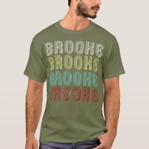 Camiseta O Nome É Brooke No Engraçado Retro Vintage Disco