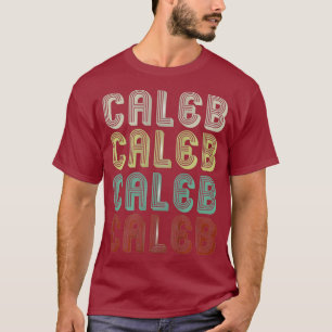 Camiseta O Nome É Caleb No Engraçado Retro Vintage Disco