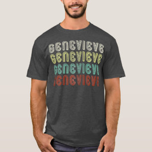 Camiseta O Nome É Genevieve Na Funny Retro Vintage