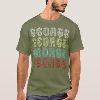 Camiseta O Nome É George Em Engraçado Retro Vintage Disco