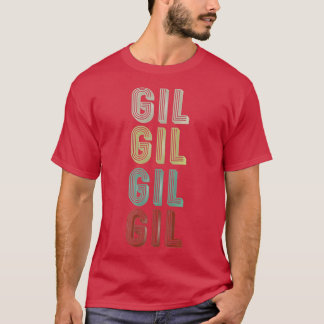 Camiseta O Nome É Gil No Engraçado Retro Vintage Disco