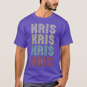 Camiseta O Nome É Kris No Engraçado Retro Vintage Disco