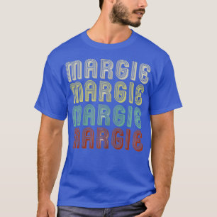 Camiseta O Nome É Margie No Engraçado Retro Vintage Disco