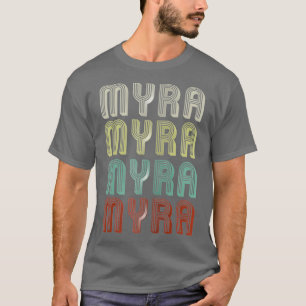 Camiseta O Nome É Myra No Engraçado Retro Vintage Disco
