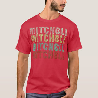 Camiseta O Nome Que Eu Mitchell Em Engraçado Retro Vintage 