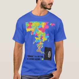 Camiseta O Normal é um ajuste em uma máquina de lavar