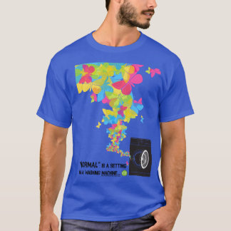 Camiseta O Normal é um ajuste em uma máquina de lavar