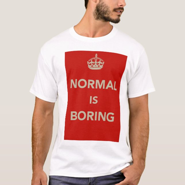 Camiseta O NORMAL ESTÁ FURANDO mantem o design calmo (Frente)