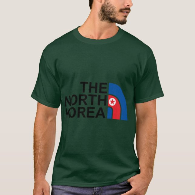 Camiseta O Norte da Coreia é engraçado (Frente)