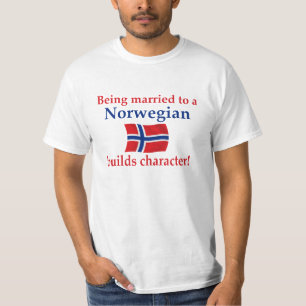 Camiseta O norueguês constrói o caráter