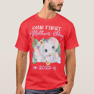 Camiseta O nosso primeiro Dia de as mães 2022, Elefante, Mã