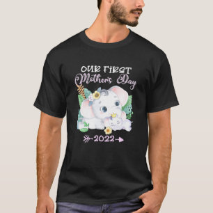 Camiseta O nosso primeiro Dia de as mães 2022 Elefante Mãe