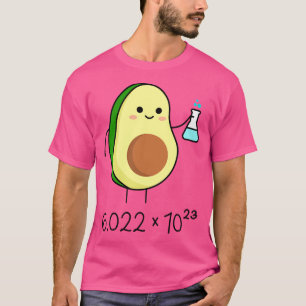 Camiseta O Número Do Avogadro. Quimico de abacate bonito