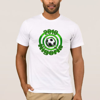 Camiseta O objetivo 2010 do futebol de Nigéria circunda a