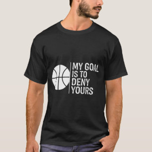 Camiseta O Objetivo Do Hóquei É Negar Dito Divertido Do Gol