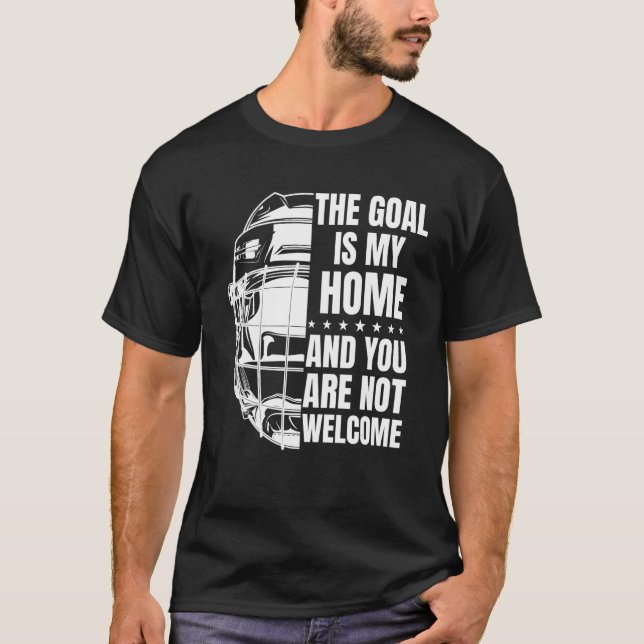 Camiseta O Objetivo É Meu Goleiro De Hóquei Em Campo 2 (Frente)