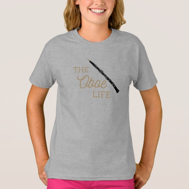 Camiseta O Oboista da Cotação Oboe Life (Frente)