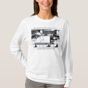 Camiseta O obscura reflexo da câmera de caixa