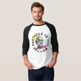 Camiseta O Obstáculo É O Caminho - Citação Marcus Aurelius