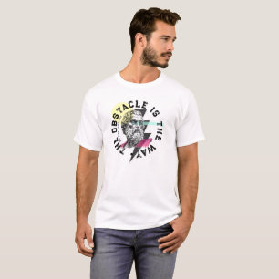 Camiseta O Obstáculo É O Caminho - Citação Marcus Aurelius