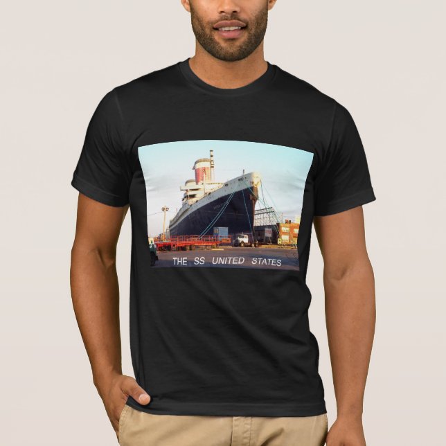 Camiseta O Ocean Liner dos Estados Unidos     (Frente)