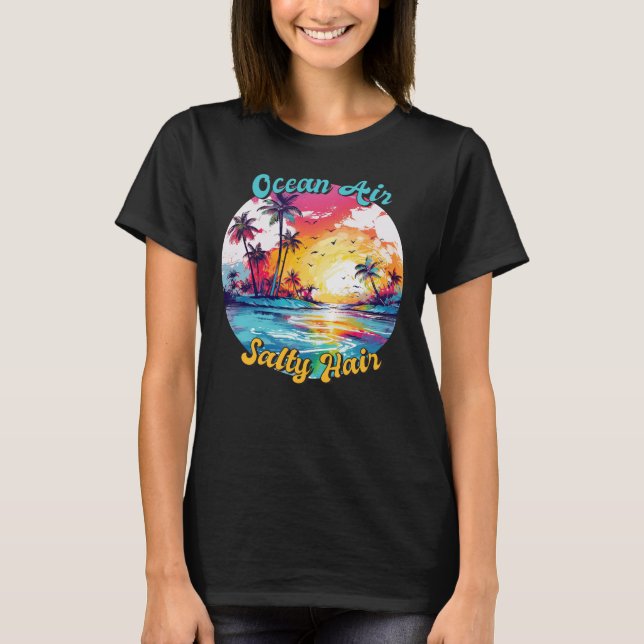 Camiseta O oceano é salgado (Frente)