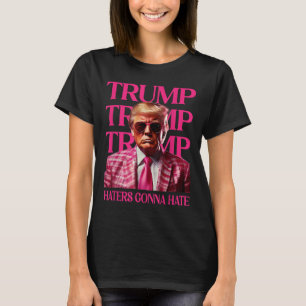 Camiseta O Ódio dos Idiotas Vai Odiar, Engraçado Pink 2024