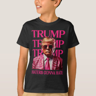 Camiseta O Ódio dos Idiotas Vai Odiar, Engraçado Pink 2024