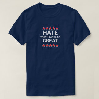 Camiseta O ódio não nos fará Excelente