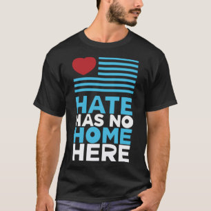 Camiseta O ódio não tem casa aqui, igualdade e defesa da pa