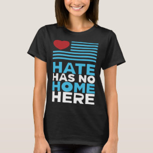 Camiseta O ódio não tem casa aqui, igualdade e defesa da pa
