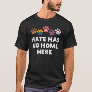 Camiseta O Ódio Não Tem Lugar Aqui Pata Orgulho Lgbt Homens