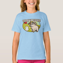 O oitavo aniversário da criança hoje tenho oito an