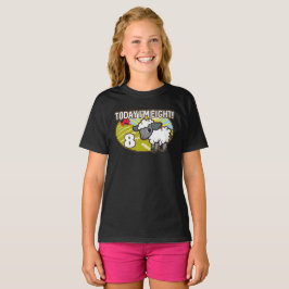 Camiseta O oitavo aniversário da criança hoje tenho oito an