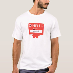 Camiseta O olá!, meu nome é James