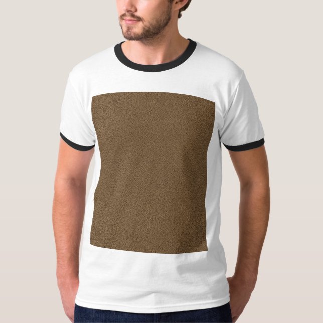Camiseta O olhar confortavelmente da textura da camurça de (Frente)