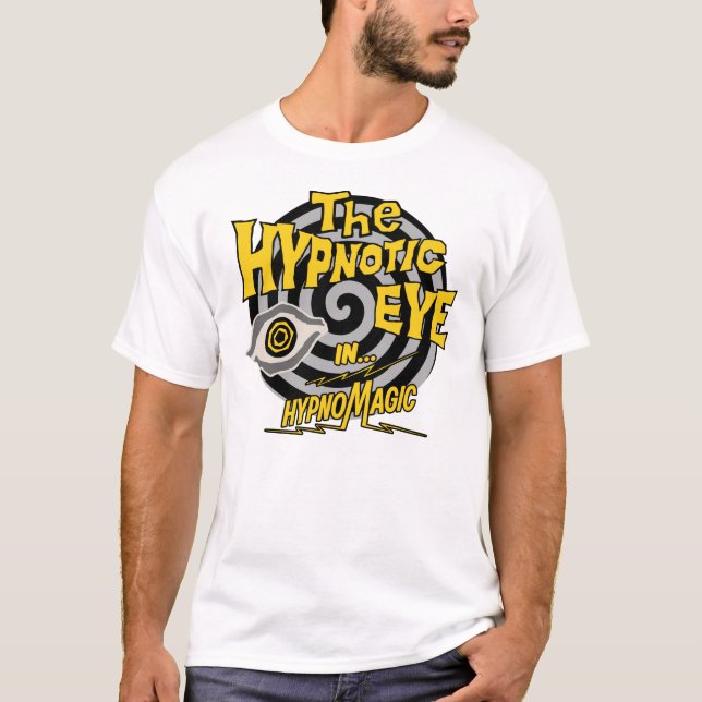 Camiseta O olho hipnótico - "em HypnoMagic"! (Frente)