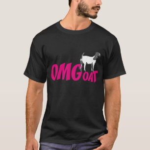 Camiseta O OMG Boer Goat goat sobe o OMG a rosa