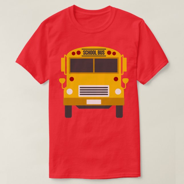 Camiseta O Ônibus Escolar Volta À Escola 1 (Frente do Design)