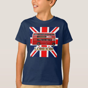 Camiseta O ônibus vermelho de Londres do autocarro de dois