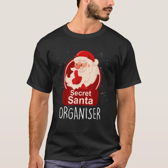 Camiseta O Organizador De Papais noeis Secretos De Natal Ap (Frente)