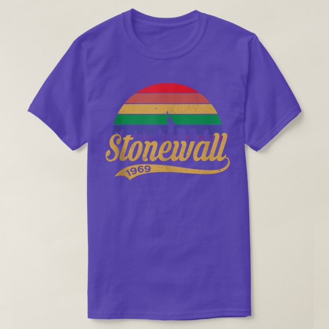 Camiseta O Orgulho 50º Aniversário Stonewall 1969 Foi Um Ri (Frente do Design)