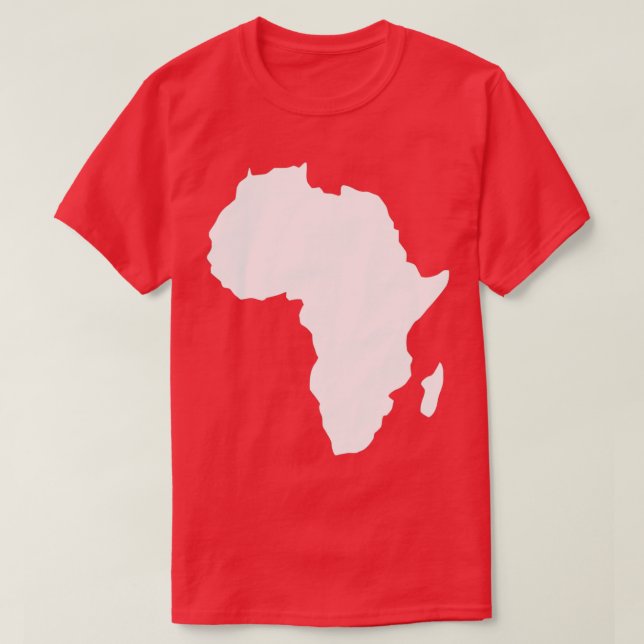 Camiseta O orgulho africano com o mapa 1 da África (Frente do Design)