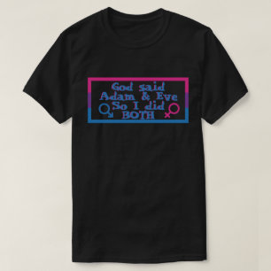 Camiseta O Orgulho Bissexual de Adam e Eve