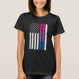 Camiseta O Orgulho Bissexual Que Nós, Bandeira Americana, A