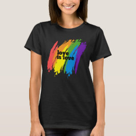 Camiseta O Orgulho do Amor É O Amor LGBT Rainbow
