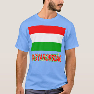 Camiseta O Orgulho do Desenho de Bandeira Nacional Húngaro